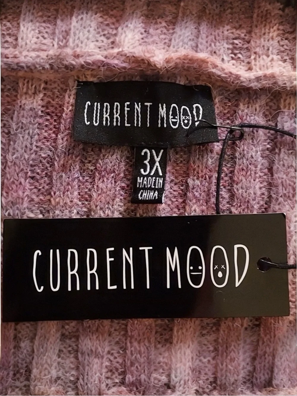 Dolls Kill Current Mood NWT Fairycore Soft Goth Eclectic Grandpa Sweater 3X - Picture 6 of 7